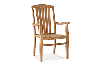 Montmarte Teak Commercial Patio Stacking Dining Arm Chair